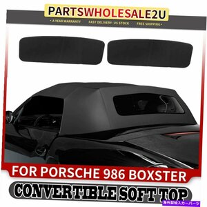 ポルシェボクスター986 1997-2002のための透明なプラスチック窓付きコンバーチブルソフトトップConvertible Soft Top w/ Clear Plastic Wi