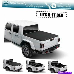 15-21キャニオン/コロラドのためのトラックベッド調整可能なソフトトップトライフォールドトノーカバーTRUCK BED ADJUSTABLE SOFT TOP TRI