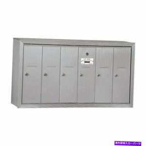 垂直メールボックス-6ドア - アルミニウム - 表面マウント-USPSアクセスメイルボックスVertical Mailbox - 6 Doors - Aluminum - Surface