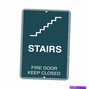 垂直メタルサイン複数のサイズの階段火災ドアは閉じたeビジネスを維持しますVertical Metal Sign Multiple Sizes Stairs Fire Door Keep C