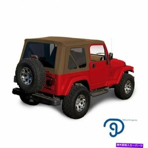 97-06のジープラングラーTJソフトトップの交換＆色合いの窓スパイスセイルクロスFor 97-06 Jeep Wrangler TJ Soft top Replacement & Tint