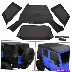 07-09のジープラングラー4ドアプレミアム交換ソフトトップw/ティントウィンドウFor 07-09 Jeep Wrangler 4 Door Premium Replacement Soft