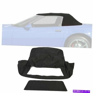 1986-1993のプラスチック窓付きの黒いソフトトップシボレーコルベットコンバーチブルBlack Soft Top With Plastic Window For 1986-1993 C