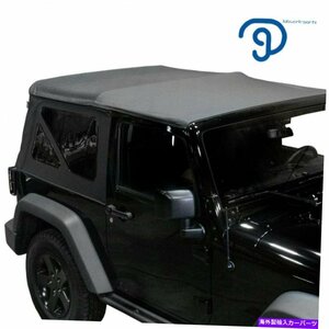 10-18用ジープラングラー2ドアプレミアム交換ソフトトップ色の窓For 10-18 Jeep Wrangler 2 Door Premium Replacement Soft Top Tinted Wi