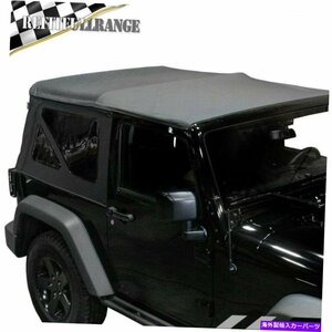 10-18用ジープラングラー2ドアプレミアム交換ソフトトップ色の窓For 10-18 Jeep Wrangler 2 Door Premium Replacement Soft Top Tinted Wi