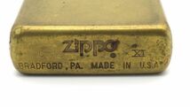 ●ジャンク ZIPPO 無地 カラー ゴールド オイルライター ジッポ C 1995年製 3月 喫煙具_画像8