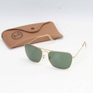 B&L Ray-Ban RayBan Caravan солнцезащитные очки Gold цвет с футляром *829f17