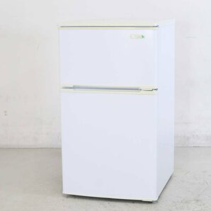 HerbRelax ヤマダ電機 90L 2ドア 直冷式冷蔵庫 YRZ-C09B1 2017年製 ホワイト 右開き★830h01の画像1