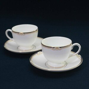 ウェッジウッド キャベンディッシュ カップ＆ソーサー2客セット ペア WEDGWOOD CAVENDISH◆832f15