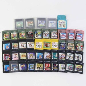 45本大量セット GB ゲームボーイ/カラー ソフト ドラクエ ポケモン銀 マリオ カービィ等 まとめて ジャンク扱い★832v02