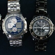 【10点セット】NAVIFORCE / FPOLW / FESTINA / SMAEL等 メンズ ブランド腕時計まとめて ジャンク扱い クロノグラフ クォーツ◆832f21_画像6