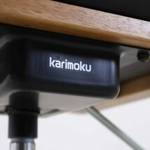 karimoku カリモク レザー 革張り 肘なし デスクチェア 書斎椅子 キャスター付き 座面回転 高さ調節付き XS0261JS★835h08_画像7