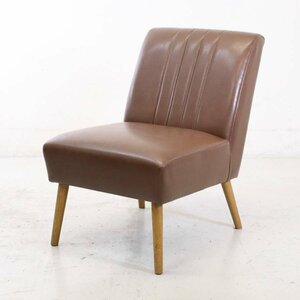  crash gate knot antique s Vespa sofa 1 seater . elbow none ( Brown PVC leather ) american Dyna - manner . furniture *832h09