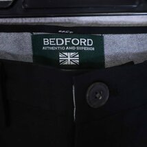 新品！BEDFORD ベッドフォード メンズ パンツ 36×30 ブラック★838h24_画像2