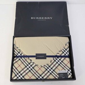 未使用品！BURBERRY バーバリー 羽毛ひざ掛け ブランケット ダウン/フェザー ノバチェック ベージュ 日本製 西川産業★842v12