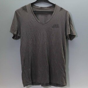 ARMANI EXCHANGE Vネック 半袖 Tシャツ Lサイズ グレー メンズ アルマーニ エクスチェンジ◆835f06