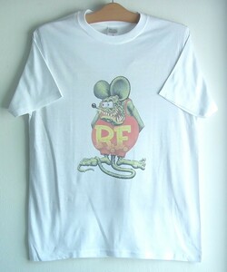 新品・送料込★ラットフィンク★白半袖★ネズミ★アメ車★Rat FINK★ 