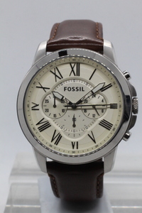 【FOSSIL】CHRONOGRAPH FS4735 5ATM ALL STAINLESS STEEL 中古品時計 電池交換済み 24.5.4 