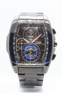 【SEIKO】WIRED CHRONOGRAPH 7T92 10BAR STAINLESS STEEL MOVEMENT JAPAN 中古品時計 電池交換済み 24.5.15