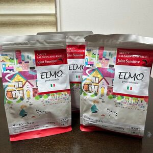 ELMO エルモ　ドックフード　サーモン・ライス　成犬用　1歳〜　800g×3袋セット　総合栄養食　新品未開封品