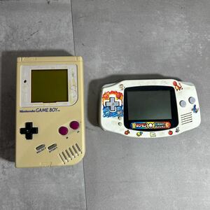 任天堂 ニンテンドー ゲームボーイ modelDMG-01 G29997584 ゲームボーイアドバンス AGB-001 AH10496666 本体のみ 通電動作未確認 