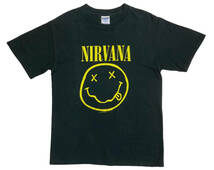 00s NIRVANA Tシャツ M&O Sサイズ ニルヴァーナ ビンテージ ロック バンド_画像1