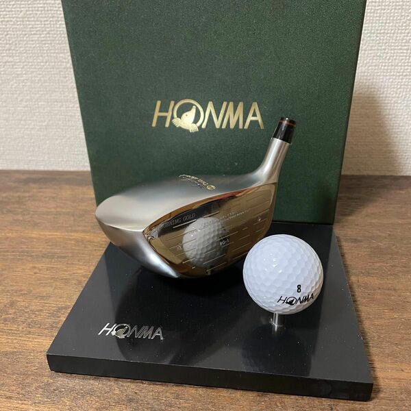 【HONMAゴルフ】ドライバーヘッド・ボール置物　非売品