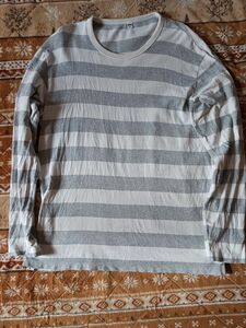 ユニクロ 長袖 ボーダー Tシャツ