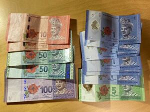 マレーシア 現行 紙幣 231リンギット 流通品（検索 コイン 古銭 札 世界 アジア 旅行