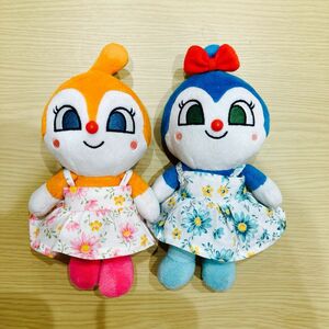 【ハンドメイド】アンパンマン　ぷりちぃビーンズS ぬいぐるみ用　ワンピース　2着セット 