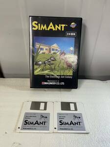 【動作未確認】PCソフト SIMANT シムアント 日本語版 Macintoshシリーズ 3.5インチ 2DD 2枚組 レトロゲーム 現状品