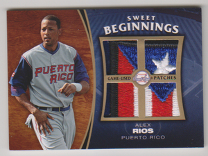 Alex Rios アレックス・リオス WBC国旗パッチ プエルトリコ Patch Sweet Spot Update 2006