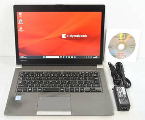  ☆ 東芝 dynabook R63/D i5-6200U 2.3(2.8)G/SSD 256GB/8GB/13.3タッチ 1920x1080/無線/Bt/カメラ/Office 2021/最新W11&リカバリ付 ☆0506