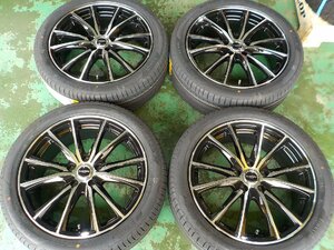 HS18032 ダンロップ Lofida XH12 オデッセイ エスティマ プリウスα 等 ＰＩＲＥＬＬＩ 225/45R18 新品タイヤ 付き ７Ｊ +４８