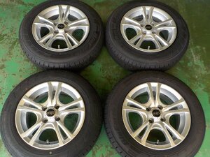 HS14509 ＭＩＬＵＡ プロボックス サクシード 等 ブルーアースVan 155/80R14 88/86NLT 付き ６Ｊ ＋３８ ＰＣＤ１００