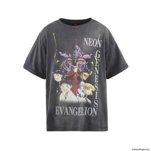 24ss EVANGELION × SAINT Mxxxxxx EV SS TEE NEON GNSIS 2XL＊MICHAEL セントマイケル エヴァンゲリオン Tシャツ ヴィンテージ加工 アニメ