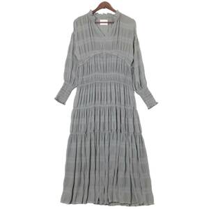 AMERI VINTAGE アメリ SHIRRING PLEATS DRESS ワンピース