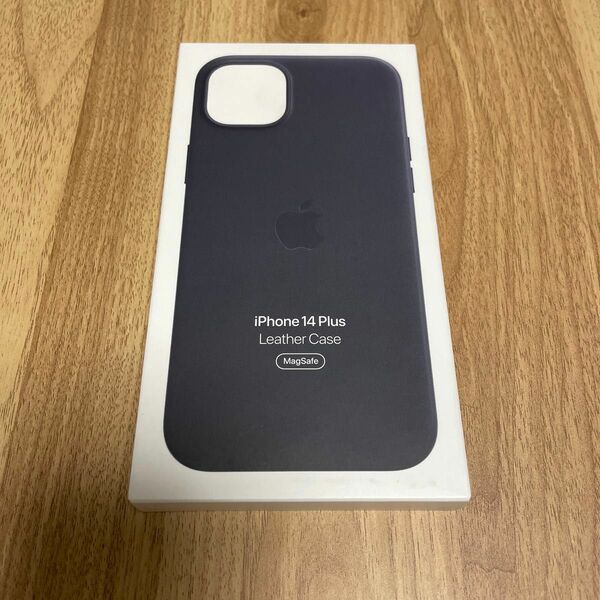 Apple アップル MagSafe対応 iPhone 14 Plus レザーケース ミッドナイト 