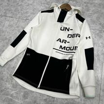 BB ■ 大きいサイズ '着心地抜群' UNDER ARMOUR アンダーアーマー 高品質 ストレッチ素材 ジップアップ パーカー XXL メンズ 上着 アウター_画像1