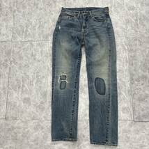 U ＊ 17年製 '希少デザイン' LEVI’S リーバイス 5012 XX ビッグE 隠しリベット 赤耳 リペア加工 デニムパンツ / ジーンズ W30 L32 メンズ_画像2