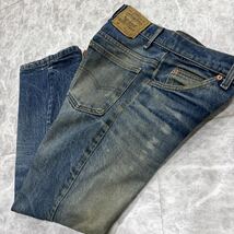 U ＊ 米国製 '希少 80's~90's ビンテージ' LEVI’S リーバイス 517 デニムパンツ / ジーンズ W30 L32 オレンジタブ USA製 古着 釦裏575_画像1