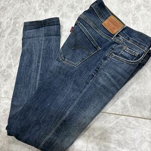 L ＊ 16年製 '履き心地抜群' LEVI’S リーバイス 312 SHAPING SLIM ダメージ加工 デニムパンツ / ジーンズ W25 L32 レディース ボトムス