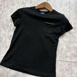 KK ＊ 国内正規品 '高級婦人服' BURBERRY BLUE LABEL バーバリー ブルーレーベル 半袖 ポケット Tシャツ / カットソー M レディース