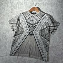 V＊ 美品 国内正規品 '高級ライン' DIESEL BLACK GOLD ディーゼル ブラックゴールド 半袖 総柄 Tシャツ / カットソー XXS メンズ_画像2