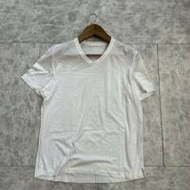 VV ■ イタリア製 '高級感溢れる' Cruciani クルチアーニ 半袖 COTTON Tシャツ / カットソー size52 メンズ 紳士服 トップス 古着 白_画像2