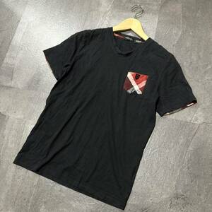 U ☆ 人気モデル!! '日本製' BLACK LABEL CRESTBRIDGE ブラックレーベルクレストブリッジ 半袖 ポケット Tシャツ size:M メンズ トップス