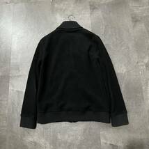 E☆ 高級感溢れる!!'一部チェック柄' BURBERRY BLACK LABEL バーバリー ジップアップ フリースジャケット ブルゾン size:2 メンズ アウター_画像3