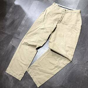 F ☆ 人気モデル!! '古着ビンテージ' POLO RALPH LAUREN ラルフローレン POLO CHINO チノパン コットンパンツ size:32/34 メンズ ボトムス