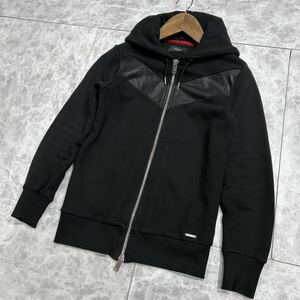 X ■ 良品 / 国内正規品 '人気モデル' DIESEL ディーゼル TIMELESS ジップアップ パーカー sizeXS 着心地抜群 メンズ 上着 アウター 古着 