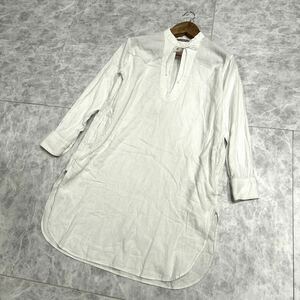 X ■ 日本製 '洗礼されたデザイン' umii908 ウミキューゼロハチ 45R 長袖 シャツ ワンピース size0 レディース 婦人服 トップス 古着 